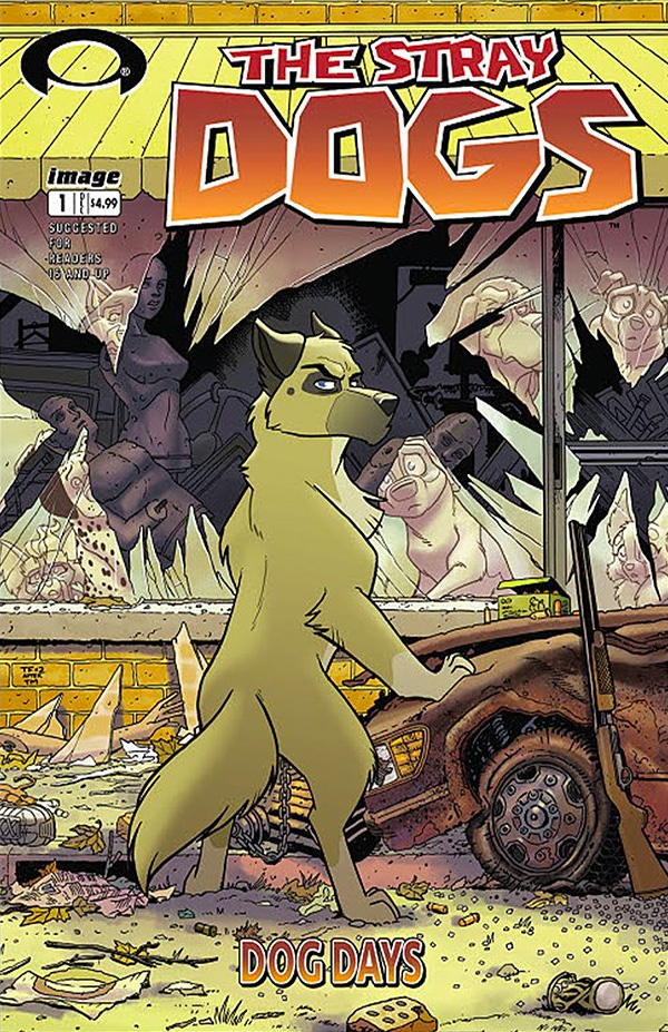 Stray Dogs: Dog Days #1 Skybound Comics Vault Trish Forstner &amp; Tony Fleecs Walking Dead Homage Variant with art by Trish Forstner|Tony Fleecs