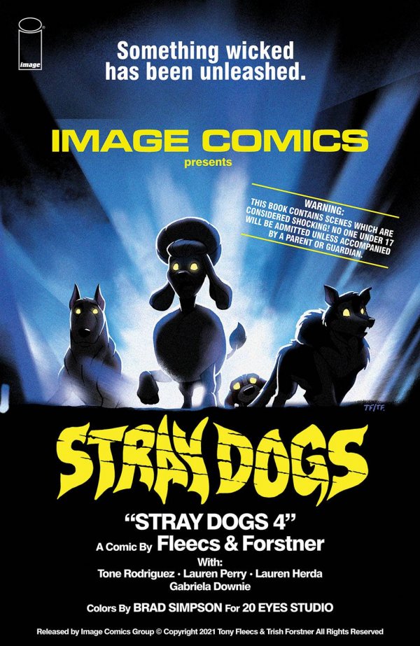 Stray Dogs #4 Cover B Tony Fleecs Demons Homage Variant with art by Trish Forstner|Tony Fleecs