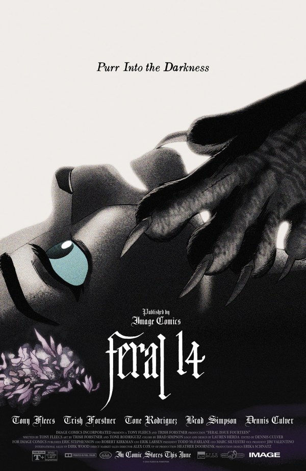 Feral #14 - Trish Forstner & Tony Fleecs - Nosferatu Movie Poster Homage (2025)