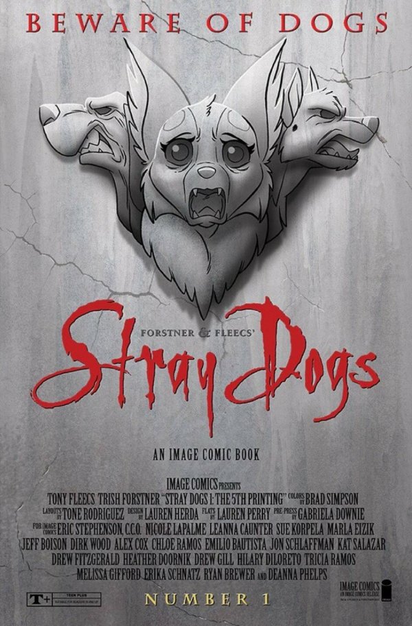 Stray Dogs #1 5th Printing Tony Fleecs Bram Stoker's Dracula Homage with art by Trish Forstner|Tony Fleecs