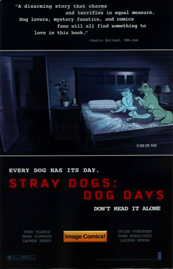 Stray Dogs: Dog Days #2 ComicTom101 Trish Forstner &amp; Tony Fleecs Paranormal Activity Homage Variant with art by Trish Forstner|Tony Fleecs