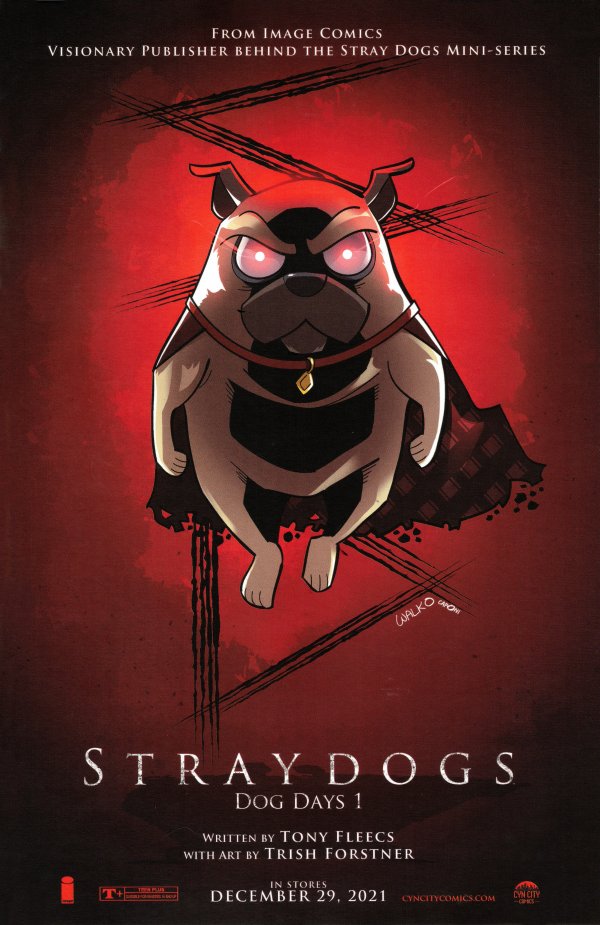 Stray Dogs: Dog Days #1 Cyn City Bill Walko Brightburn Homage Variant with art by Bill Walko