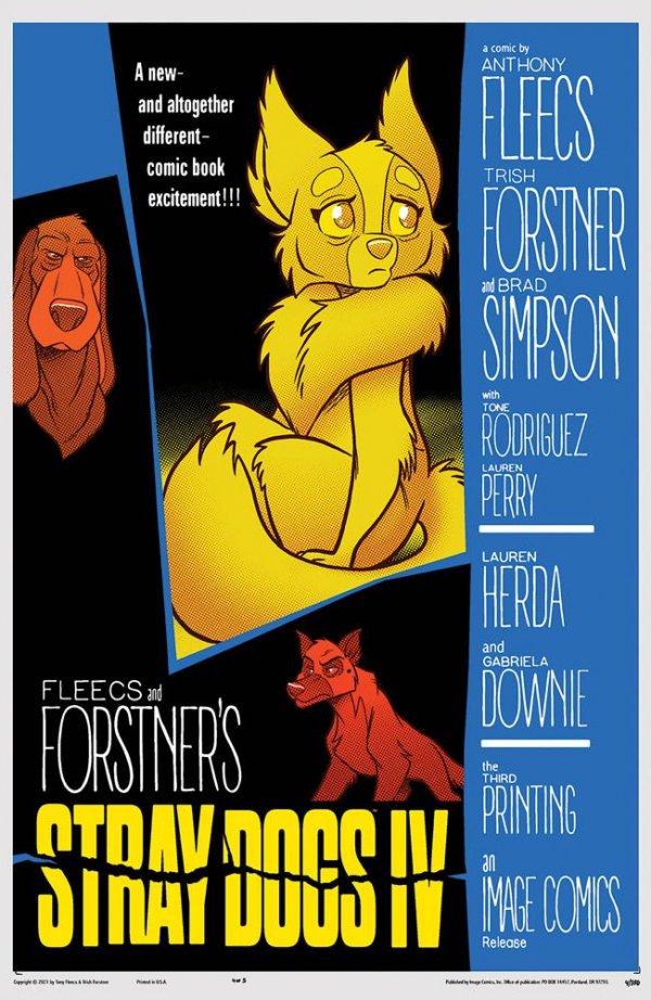 Stray Dogs #4 3rd Printing Tony Fleecs Psycho with art by Trish Forstner|Tony Fleecs