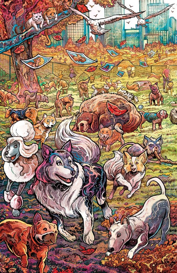 Stray Dogs: Dog Days #1 Carnivore Comics Vincenzo Riccardi Connecting Variant with art by Vincenzo Riccardi