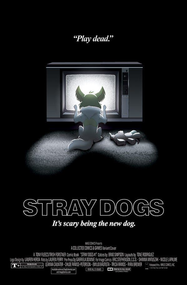 Stray Dogs #1 Brainy Comics &amp; TOSS Comics Exclusive Poltergeist Homage Variant with art by Trish Forstner|Tony Fleecs