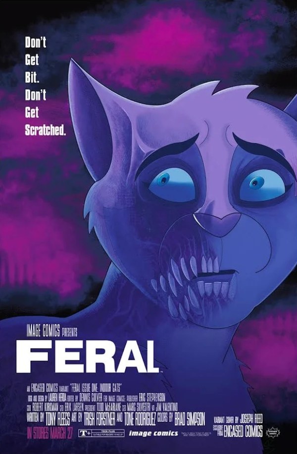 Feral #1 Encased Comics Joseph Reed Thinner Homage Variant with art by Joseph Reed