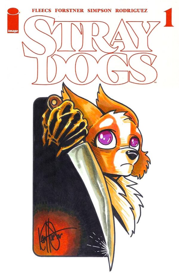 Stray Dogs #1 Dynamic Forces Ken Haeser 5th Print Halloween Sketch Cover with art by Ken Haeser