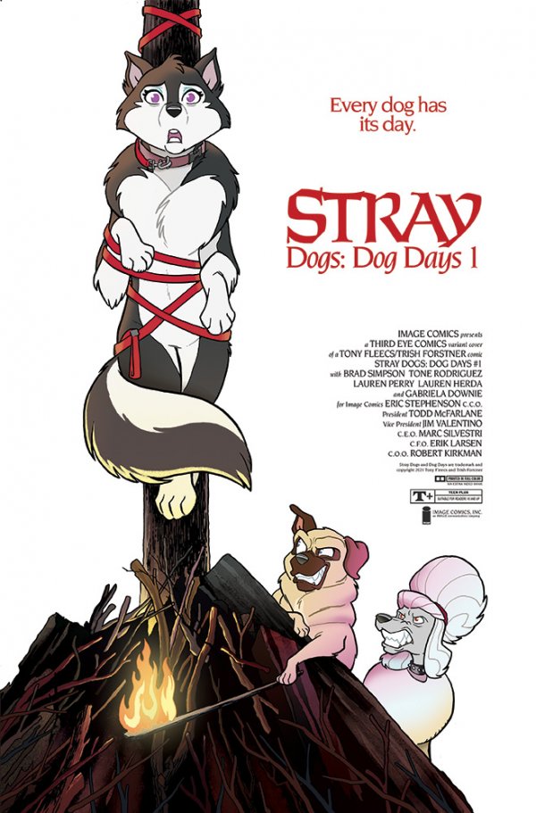 Stray Dogs: Dog Days #1 Third Eye Comics Trish Forstner &amp; Tony Fleecs Elvira Homage Variant with art by Trish Forstner|Tony Fleecs