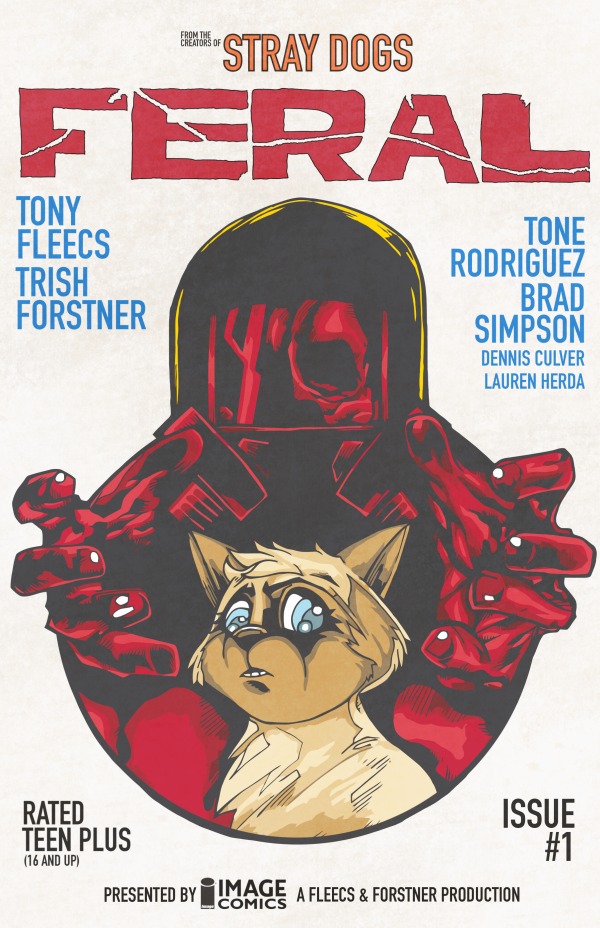 Feral #1 Maximum Comics Northwest Jason Chrimes Psycho 70s Italian Poster Homage Variant with art by Jason Chrimes|Brandon Dold