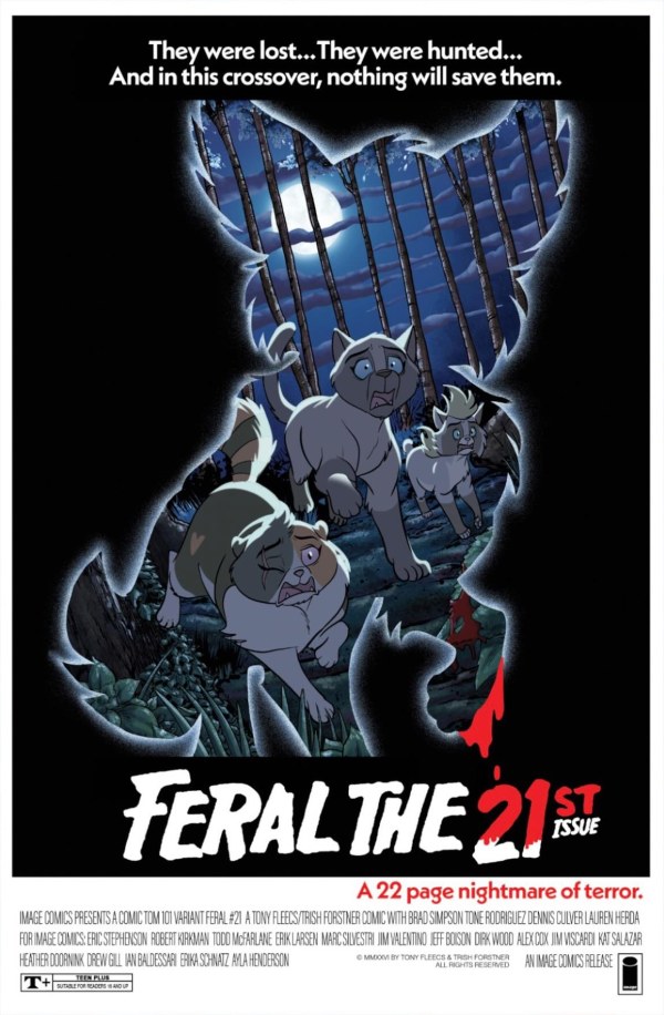 Feral #21 Exclusive Friday the 13th Homage Variant Stray Dogs LTD 500