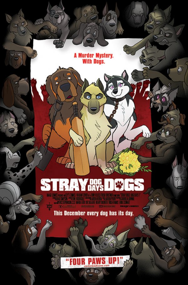 Stray Dogs: Dog Days #1 Izzy's Comics Trish Forstner &amp; Tony Fleecs Shaun of the Dead Homage Variant with art by Trish Forstner|Tony Fleecs