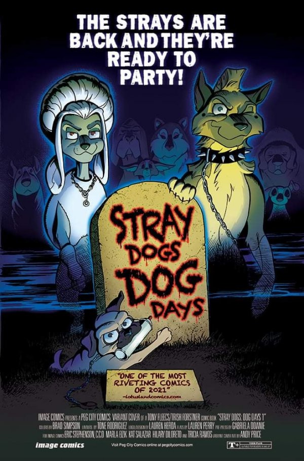 Stray Dogs: Dog Days #1 Peg City Comics Andy Price Return of the Living Dead Homage Variant with art by Andy Price