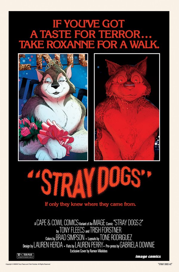 Stray Dogs #2 Cape and Cowl Comics Ramon Villalobos Carrie Homage Variant with art by Ramon Villalobos
