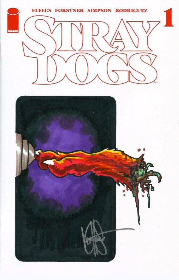 Stray Dogs #1 Dynamic Forces Ken Haeser 5th Print House Homage Sketch Cover with art by Ken Haeser