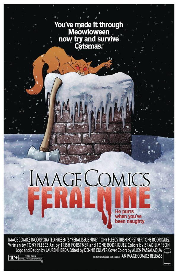 FERAL #9 FLEECS FORSTNER SILENT NIGHT DEAD HOMAGE VARIANT