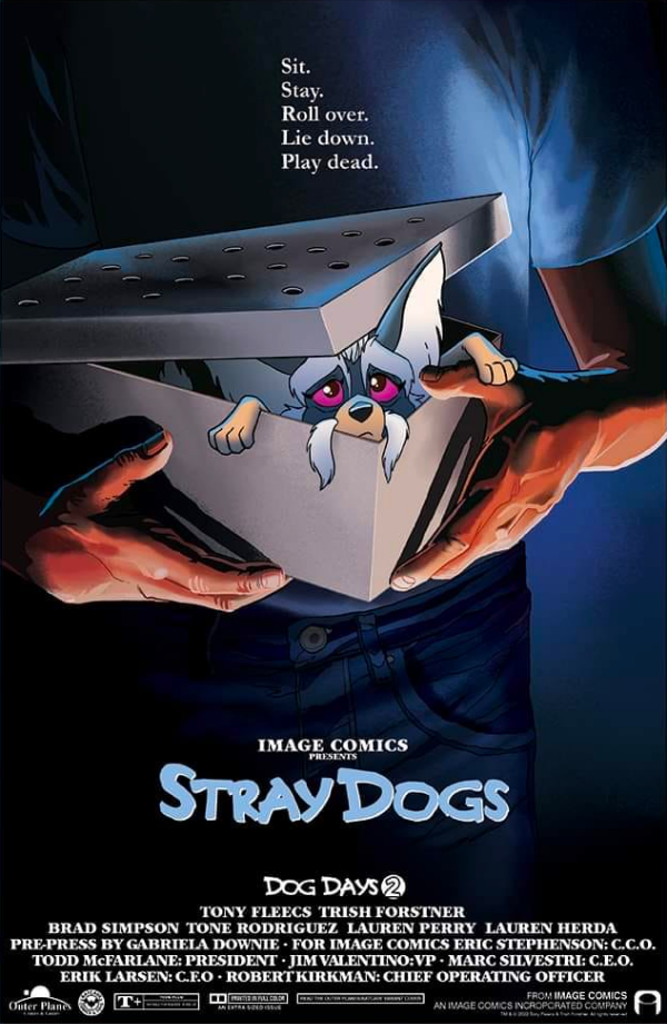 Stray Dogs: Dog Days #2 Outer Planes Comics / The Batcave Comics Trish Forstner &amp; Tony Fleecs Gremlins Homage Variant with art by Trish Forstner|Tony Fleecs