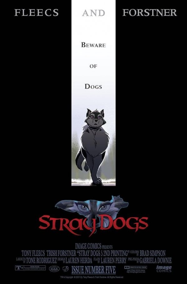 Stray Dogs #5 2nd Printing 1:10 Tony Fleecs The Crow Homage Variant with art by Trish Forstner|Tony Fleecs