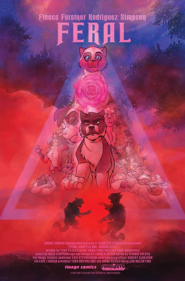 Feral #1 Third Eye Comics Tony Fleecs Mandy Homage Variant with art by Trish Forstner|Tony Fleecs
