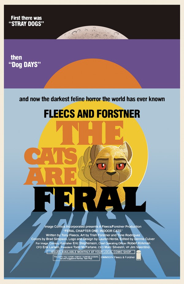 Feral #1 Cover F 1:50 Tony Fleecs Day of the Dead Movie PosterHomage Variant with art by Trish Forstner|Tony Fleecs