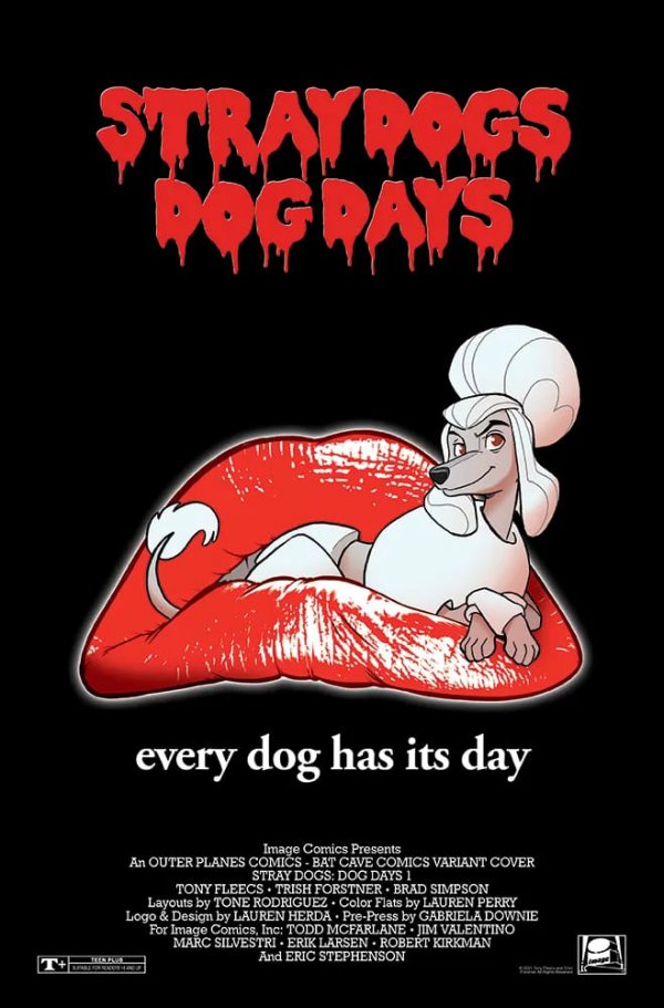 Stray Dogs: Dog Days #1 Outer Planes Comics / The Batcave Comics Trish Forstner &amp; Tony Fleecs Rocky Horror Picture Show Homage Variant with art by Trish Forstner|Tony Fleecs