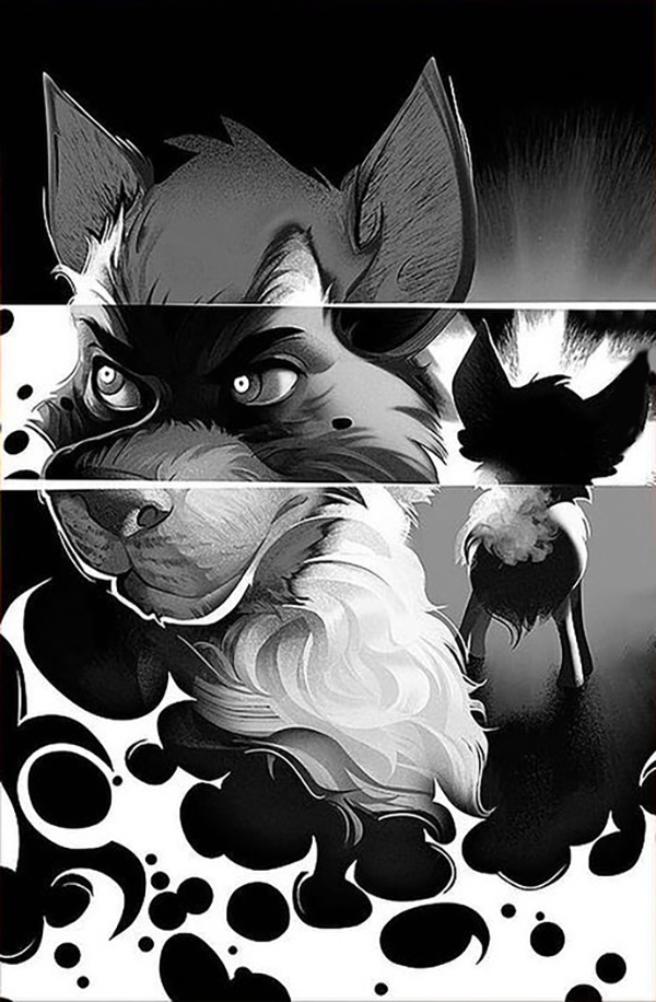 Stray Dogs: Dog Days #2 Trinity Comics Exclusive Sixth Sense Homage B&amp;W Virgin Variant with art by Igor Lomov