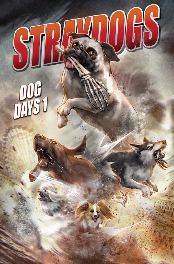 Stray Dogs: Dog Days #1 Rabbit Comics Ivan Tao Sharknado Homage Variant with art by Ivan Tao
